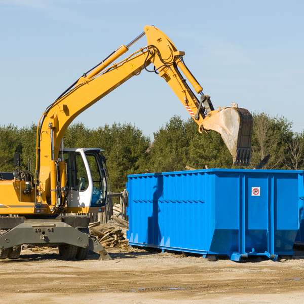 can i choose the location where the residential dumpster will be placed in Vincentown New Jersey